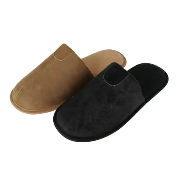 Men's PU upper cozy indoor slippers 