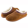 Men's faux suede moccasin with contrast whipstitching