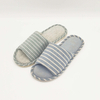 All seasons stripe home antislip men and women couple linen slippers