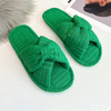 Terry upper multi color soft house slipper for women