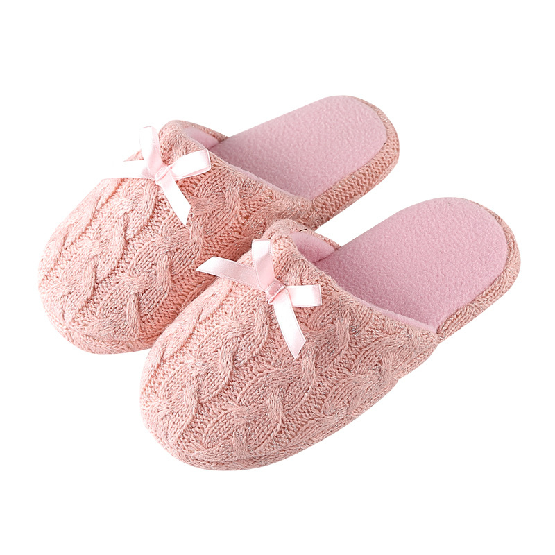 European style cashmere lovely winter warm slippers for adults 