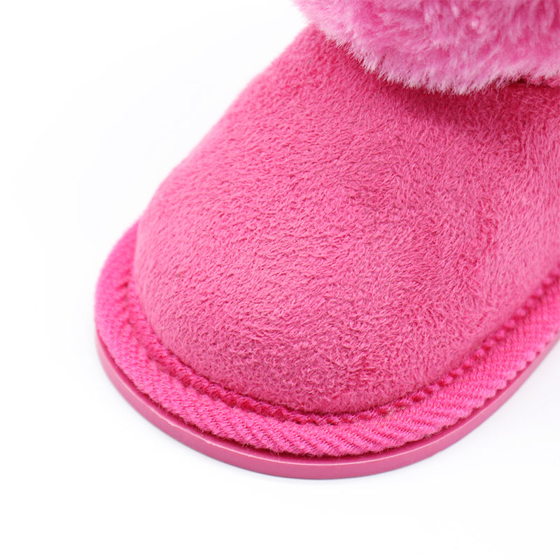 Girl winter fashion bowknot kids baby slippers