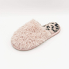 Warm poodle teddy fur cozy mule indoor slipper for women