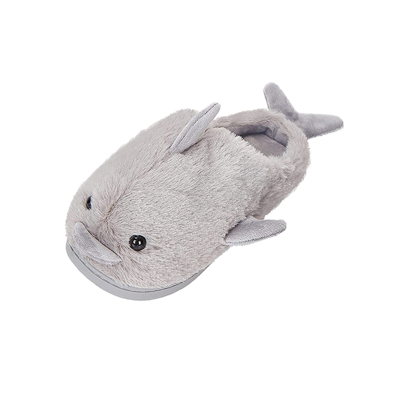 Winter warm women men dolphin animal slippers