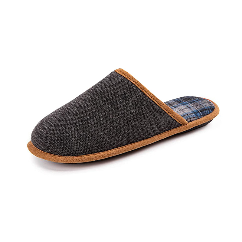 Winter indoor memory foam men's slippers