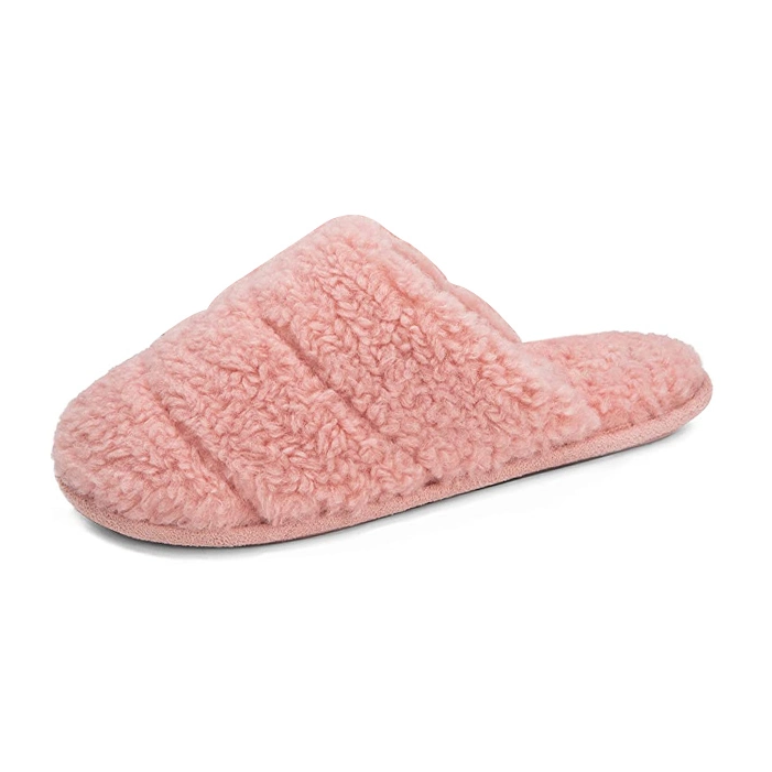 Women's indoor fur plush flat comfortable soft warm slides slippers