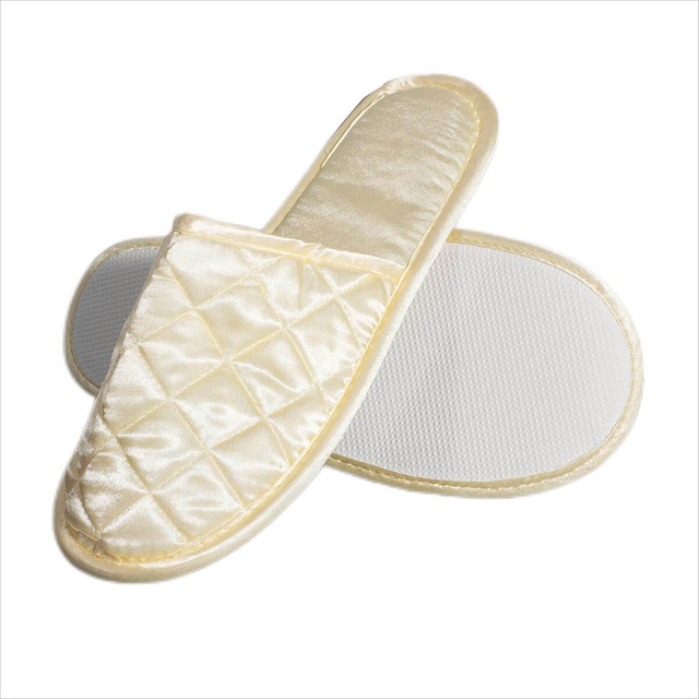 Custom satin bedroom slippers for ladies