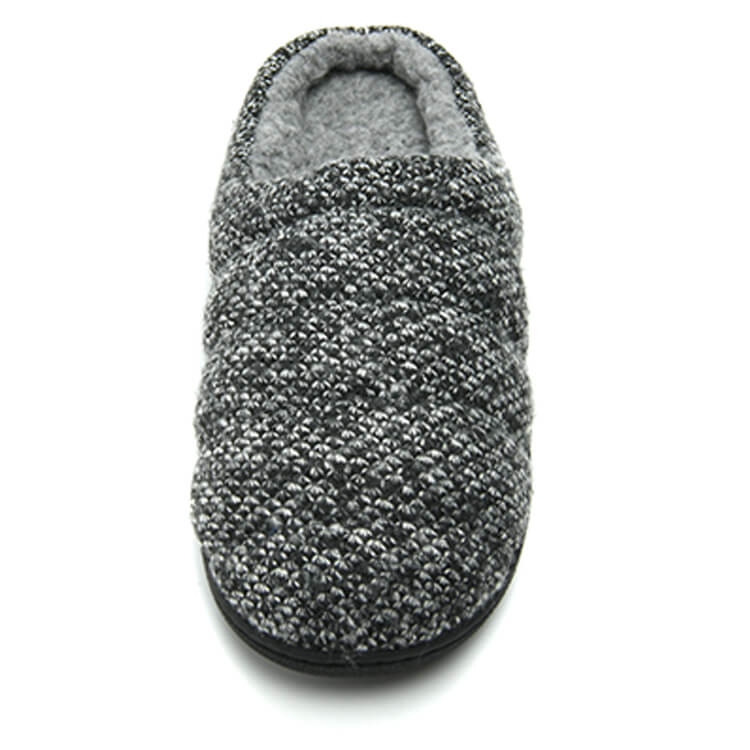 Non-slip comfortable knitted cotton slippers for men