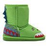 Green lovely cartoon monster novelty animals kids boots