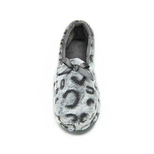 Trendy leopard comfort slippers with TPR outsole