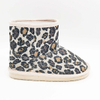 Kid's lovely leopard print canvas upper boot 