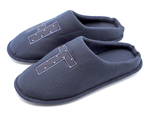 Cozy jersey house slippers for men