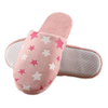 Non-slip closed-toe premium pink spa slippers for guests