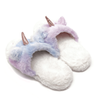 Cute Faux Fur Unicorn Kids Indoor Slippers