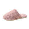 Open-toe multi color soft faux fur house slipper