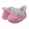 Girls' soft boa slipper with all-over foil dots and stars