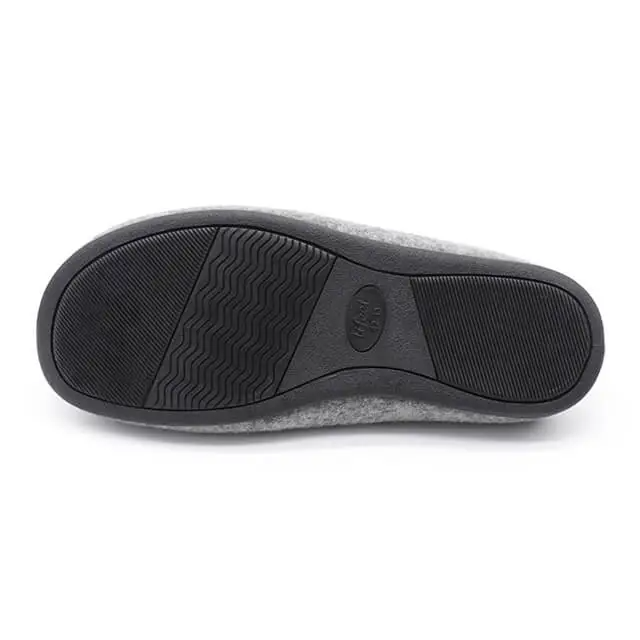 Felt material comfortable warm men's slippers