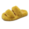 Ladies' fancy tie-dye furry soft open toes plush slippers