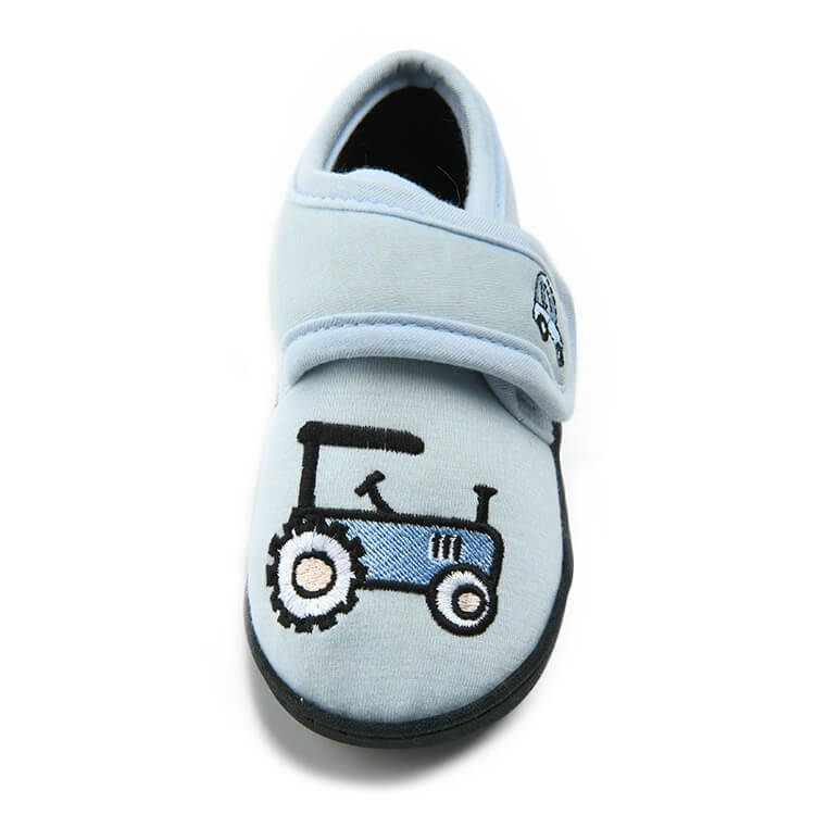 Embroidery toy car indoor boys slippers