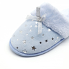 Lovely plush foil home fashion non-slip comfortable slippers