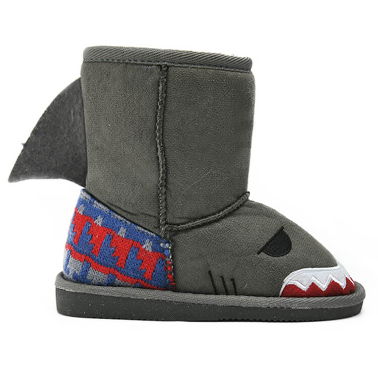 Lovely embroidery 3D cartoon character boys' boots