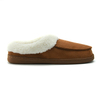 Brown microfiber winter warm indoor slippers for male