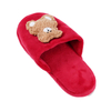 Indoor fluffy little bear pattern slippers for women