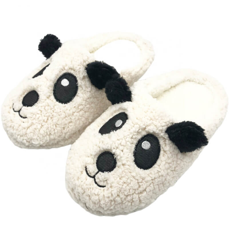 Warm novelty plush cute bedroom slippers for women