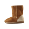 Women's snow boots with warm faux suede 