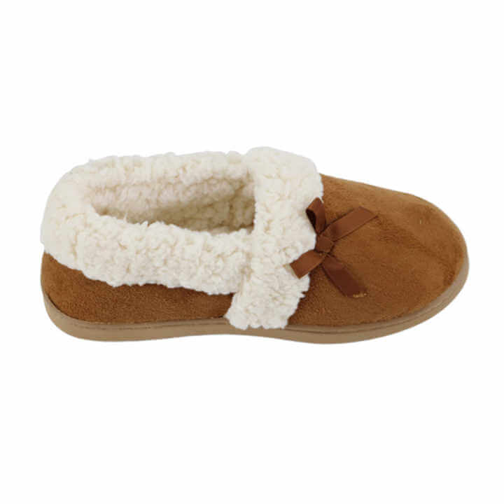 Women's suede memory foam warm footwear