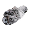 Women's warm cross-band indoor fuzzy slippers 