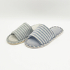 All seasons stripe home antislip men and women couple linen slippers