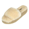 Women's fuzzy faux fur memory foam flat spa slide slippers