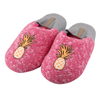 Non-slip fruit pink knitted parent-child slippers