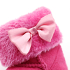 Girl winter fashion bowknot kids baby slippers