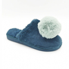 Cute pom slipper for women wearing mopping indoor and outdoor 