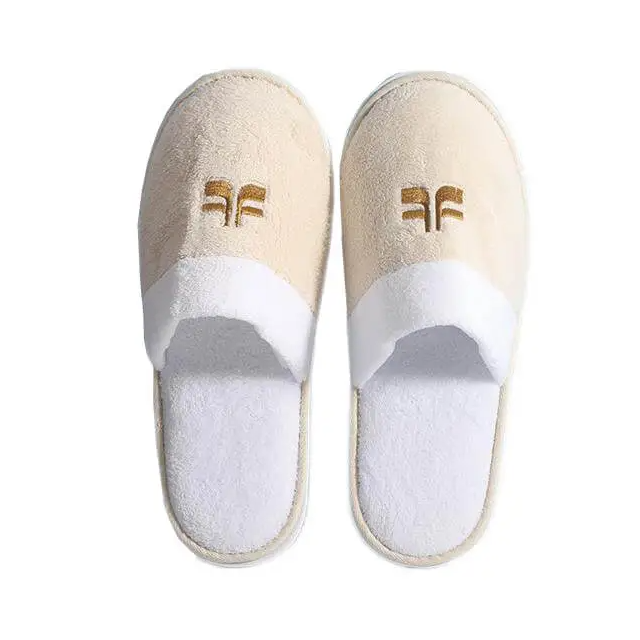 Winter home warm coral fleece handmade hotel slipper