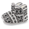 Winter soft cable knitted home bootie slippers for women