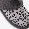 EVA sole leopard print fluffy indoor slippers