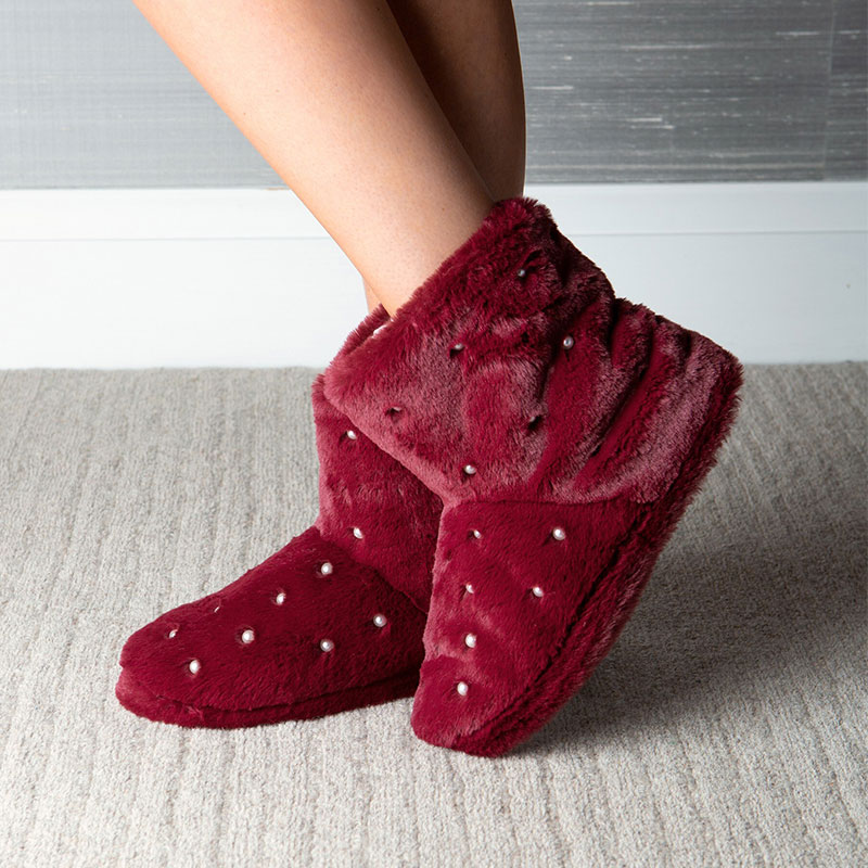 Fashion TPR pearly ankle boots indoor slippers