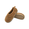 Warm thermal quilted borg imitation wool slipper shoes