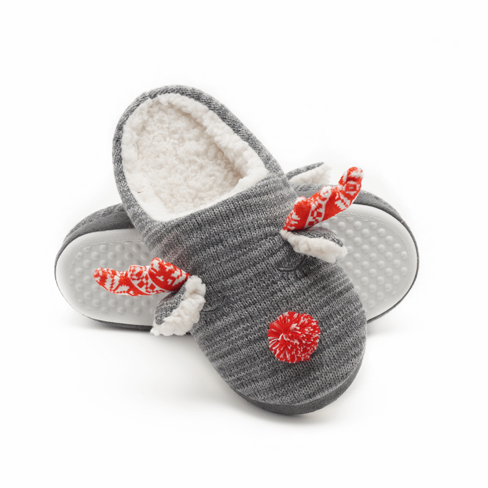 Cozy elk indoor home slippers for women