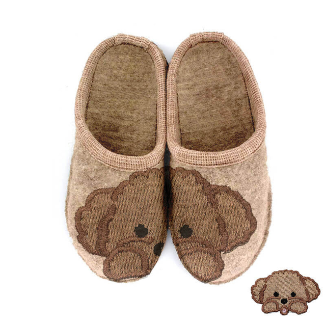 Home family guest indoor women and men felt slippers