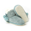 Chenille knitted light color ladies indoor slipper boots