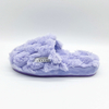 Light purple faux fur slipper with EVA sole