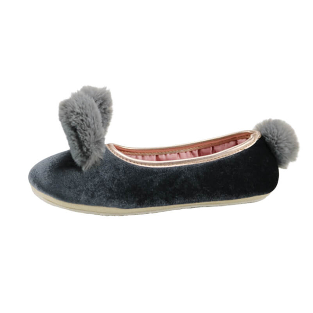 Women′s new design cute ears house indoor and outdoor slipper