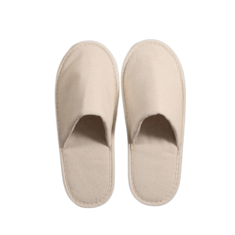 Linen cotton disposable hotel slippers