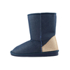 Women's snow boots with warm faux suede 