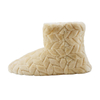 Faux fur lined female house indoor boot in winter