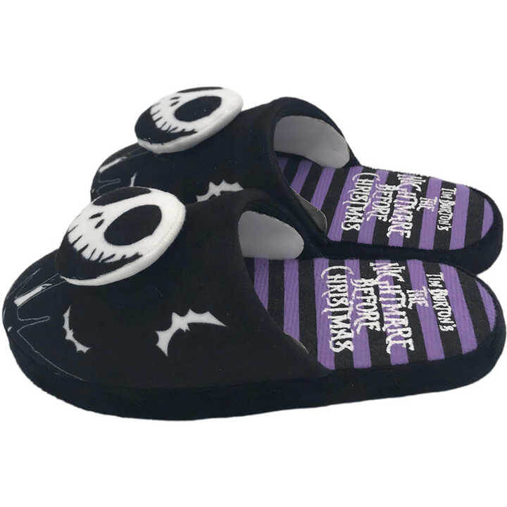 The nightmare before Christmas jack skellington face women's slippers